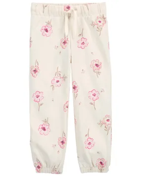 Carters Oshkosh Toddler Floral Pull-On Joggers