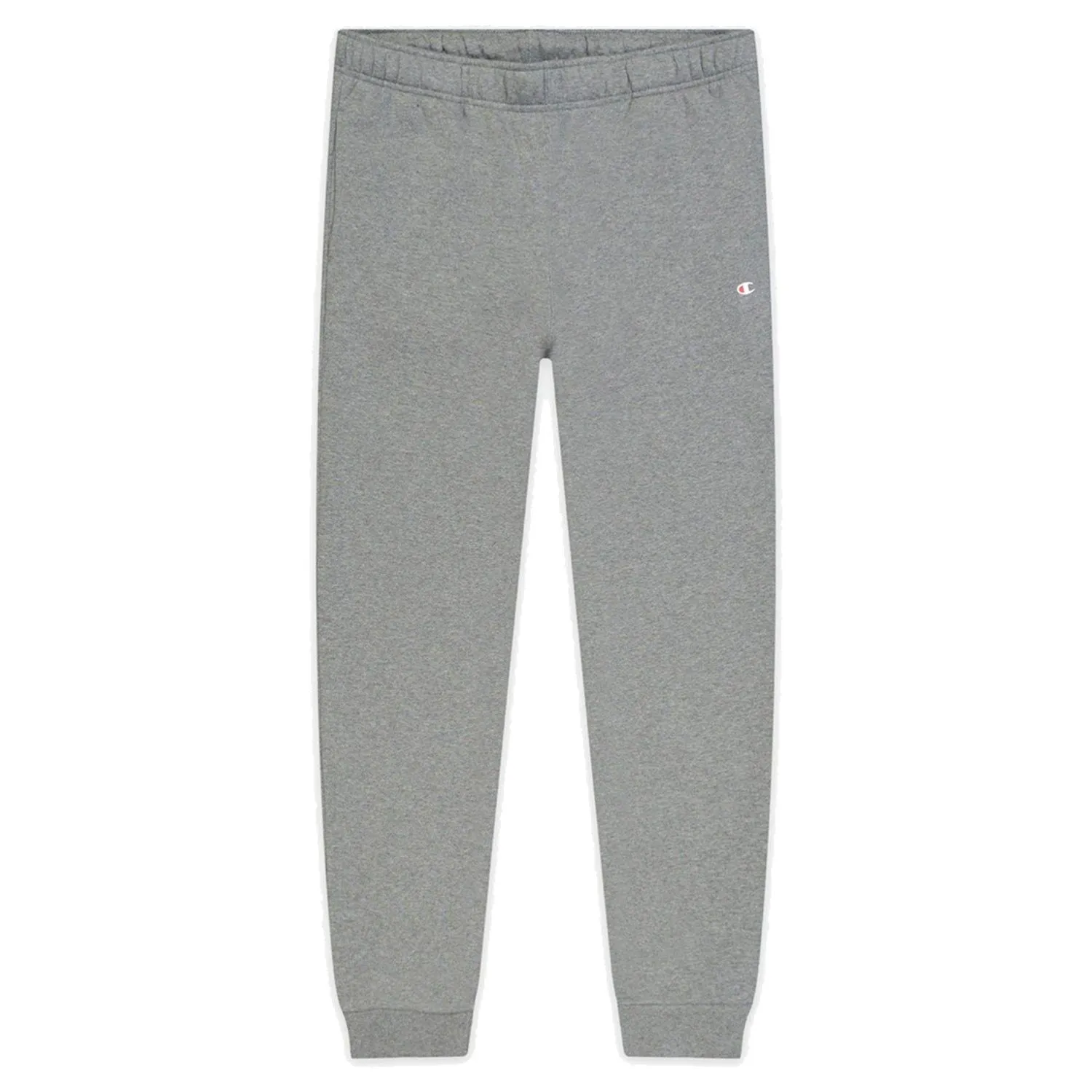 Champion Logo Print Cotton Terry Cuffed Joggers - Dark Grey