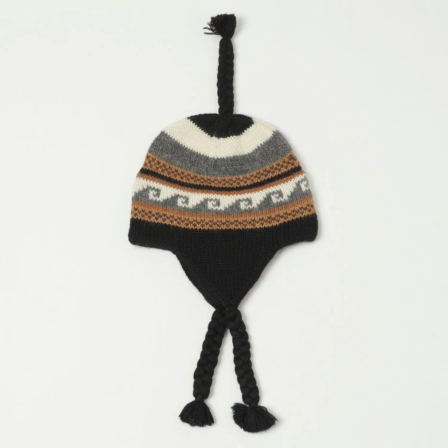 Chamula Alpaca Chulio Hat - Black