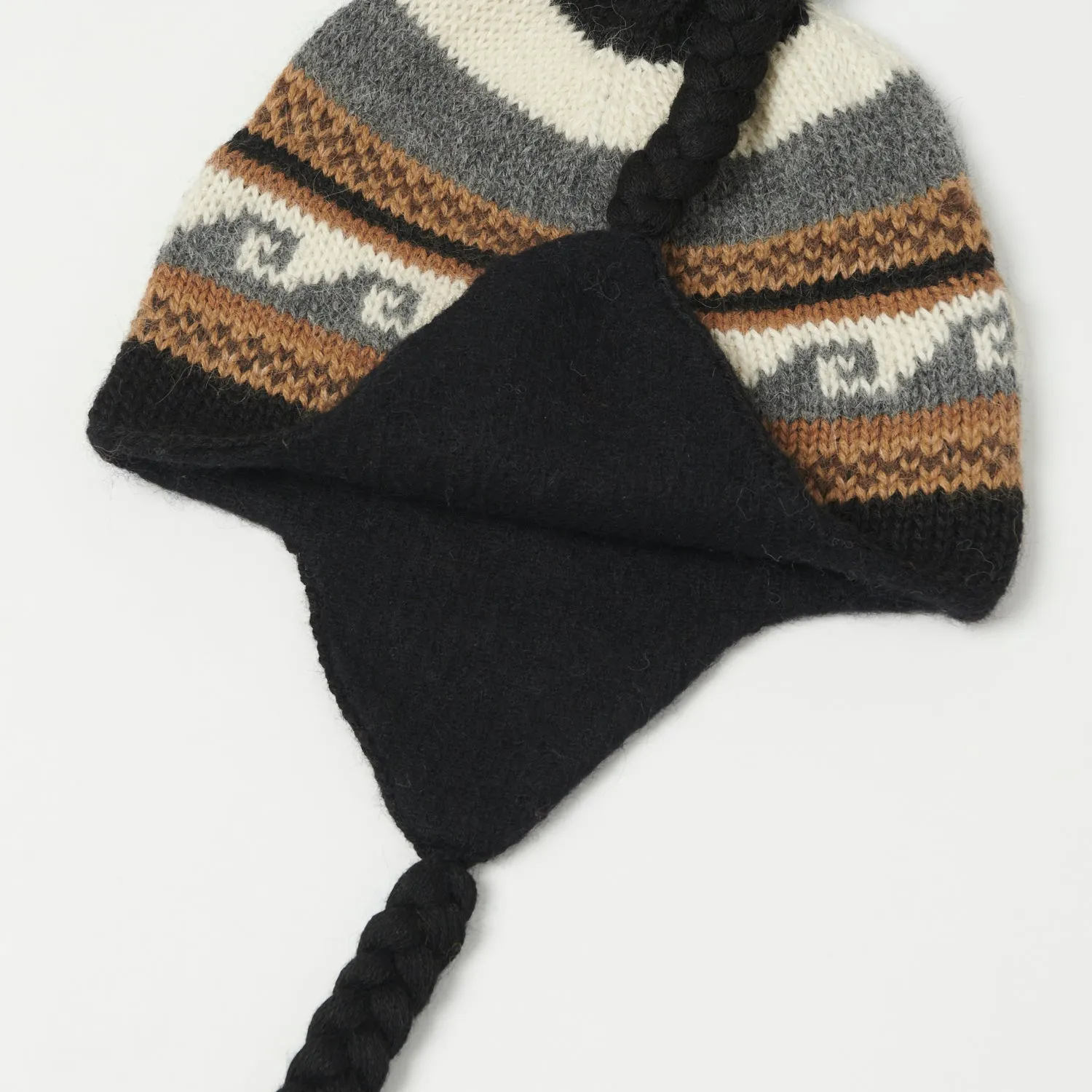 Chamula Alpaca Chulio Hat - Black