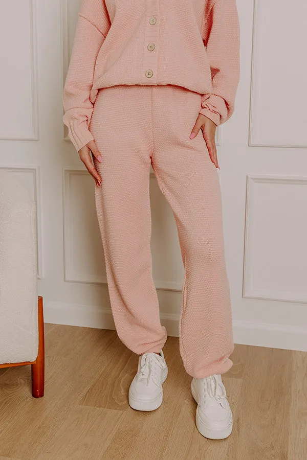 Chic Comfort High Waist Knit Joggers