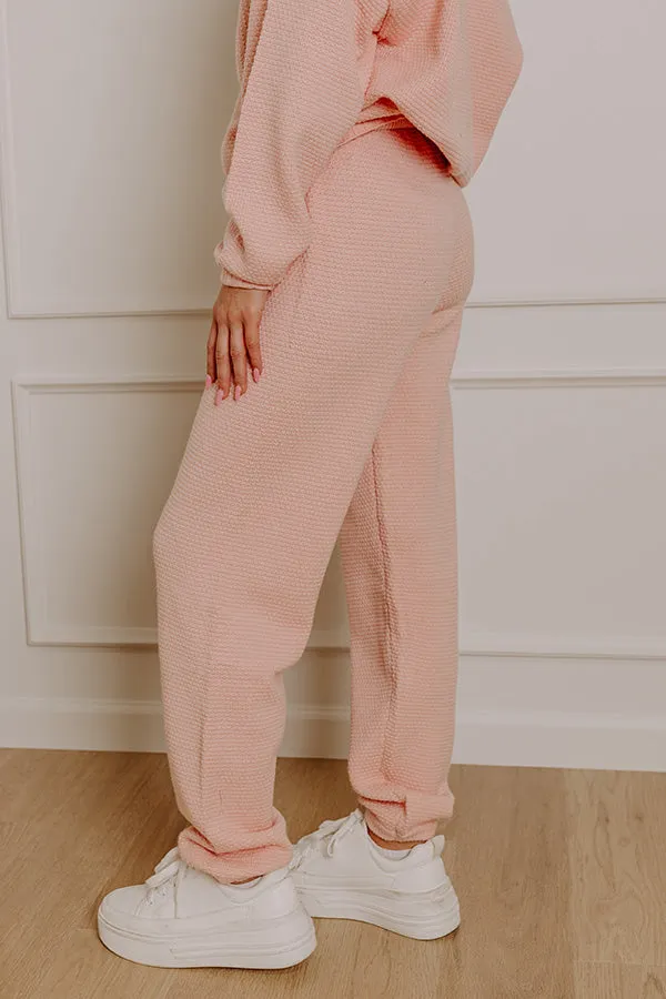 Chic Comfort High Waist Knit Joggers