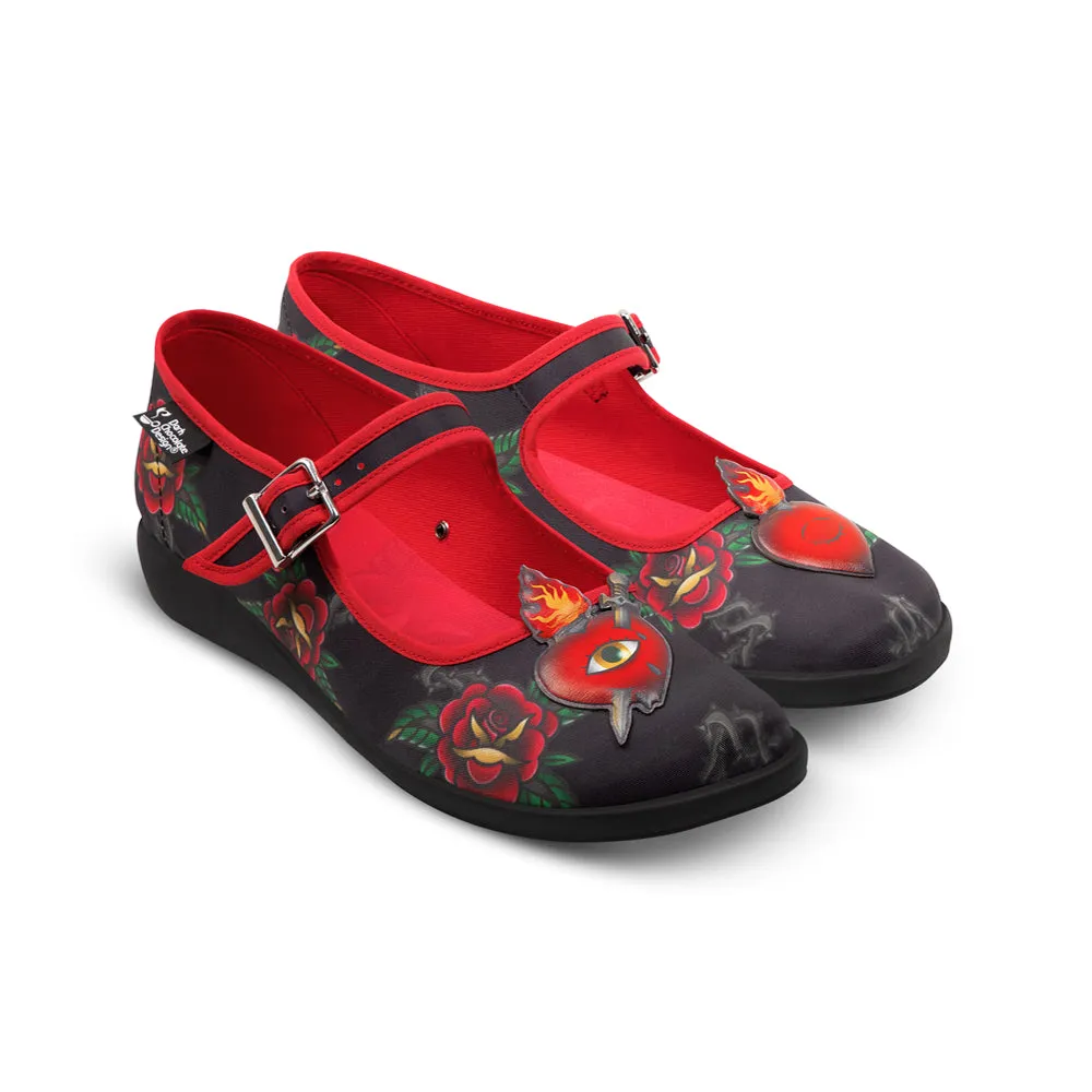 Chocolaticas® Heart Women's Mary Jane Flat