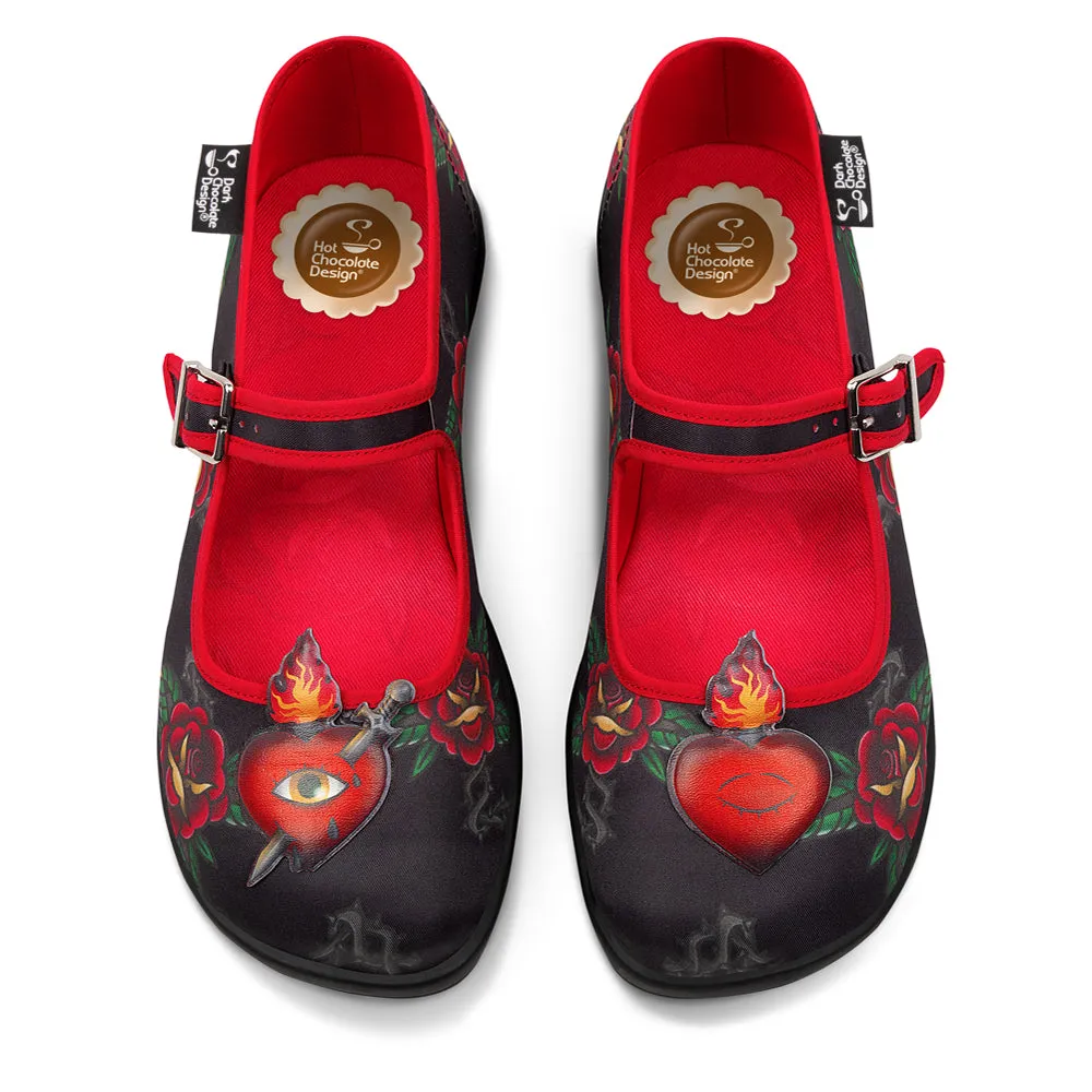 Chocolaticas® Heart Women's Mary Jane Flat