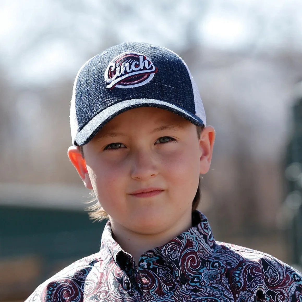 Cinch Boy's Navy Trucker Hat