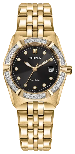 Citizen Eco-Drive Corso Ladies Watch with 24 Diamonds