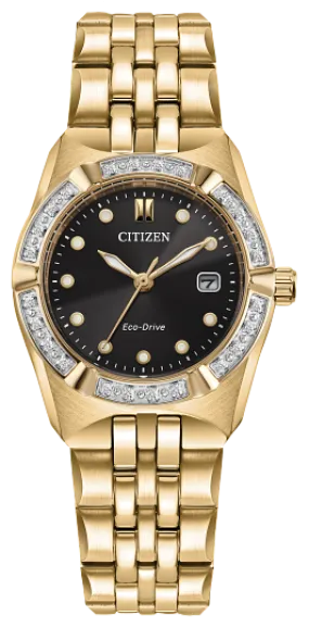 Citizen Eco-Drive Corso Ladies 24-Diamond Bezel