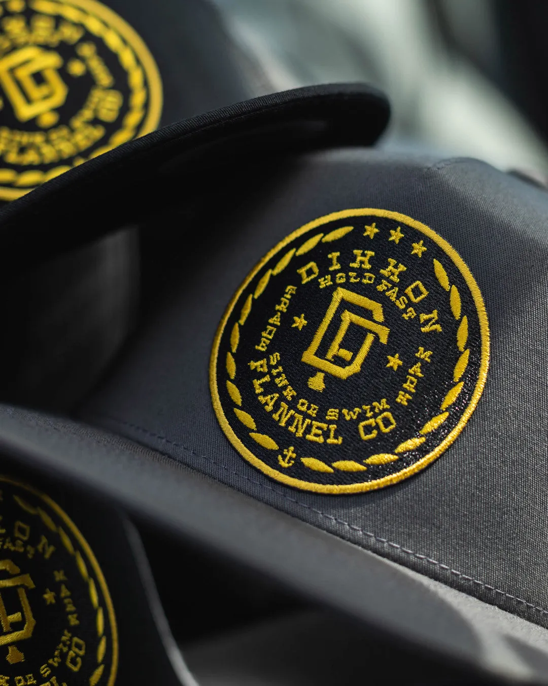 Class Flat Bill Trucker Snapback - Black & Gold