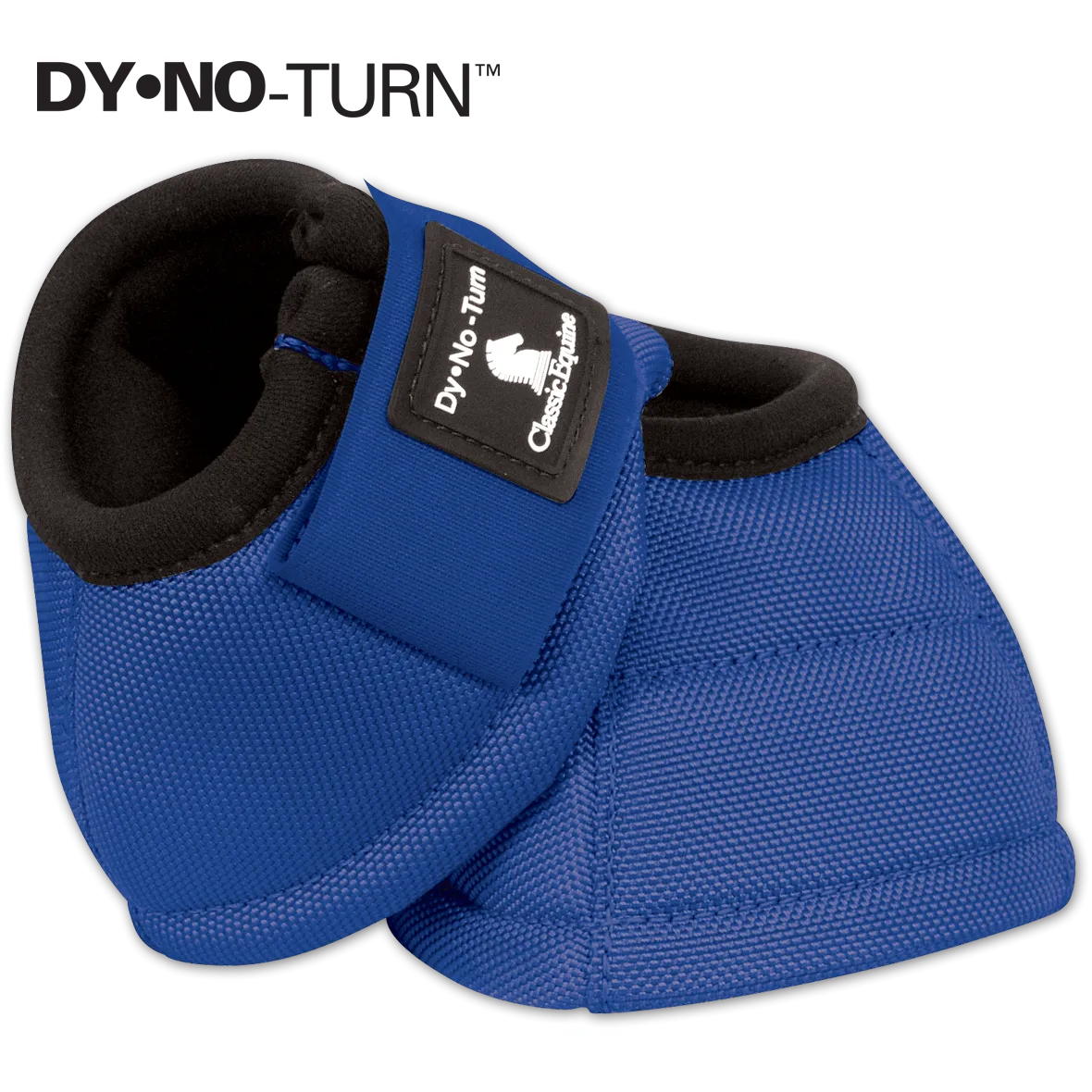 Equine Bell Boot Blue - Classic DyNo Turn