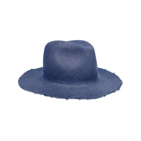 Classic Fringe Continental Hat in Navy