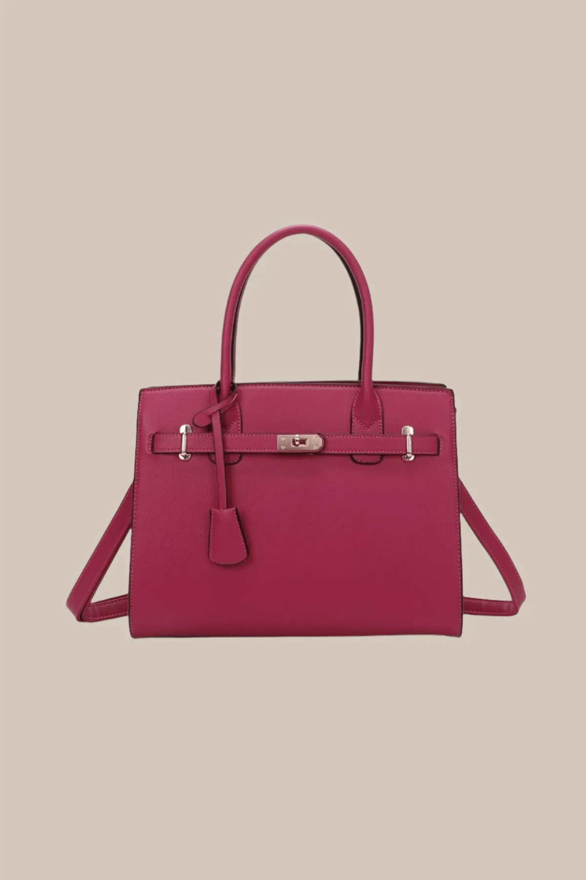 Classic Tote Bag in Dark Pink