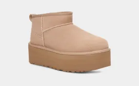 Classic Ultra Mini Platform Sand UGG