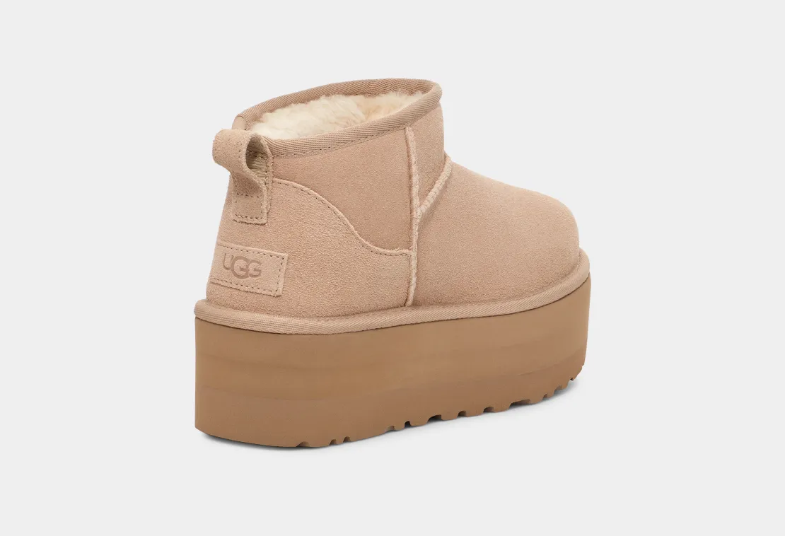 Classic Ultra Mini Platform Sand UGG