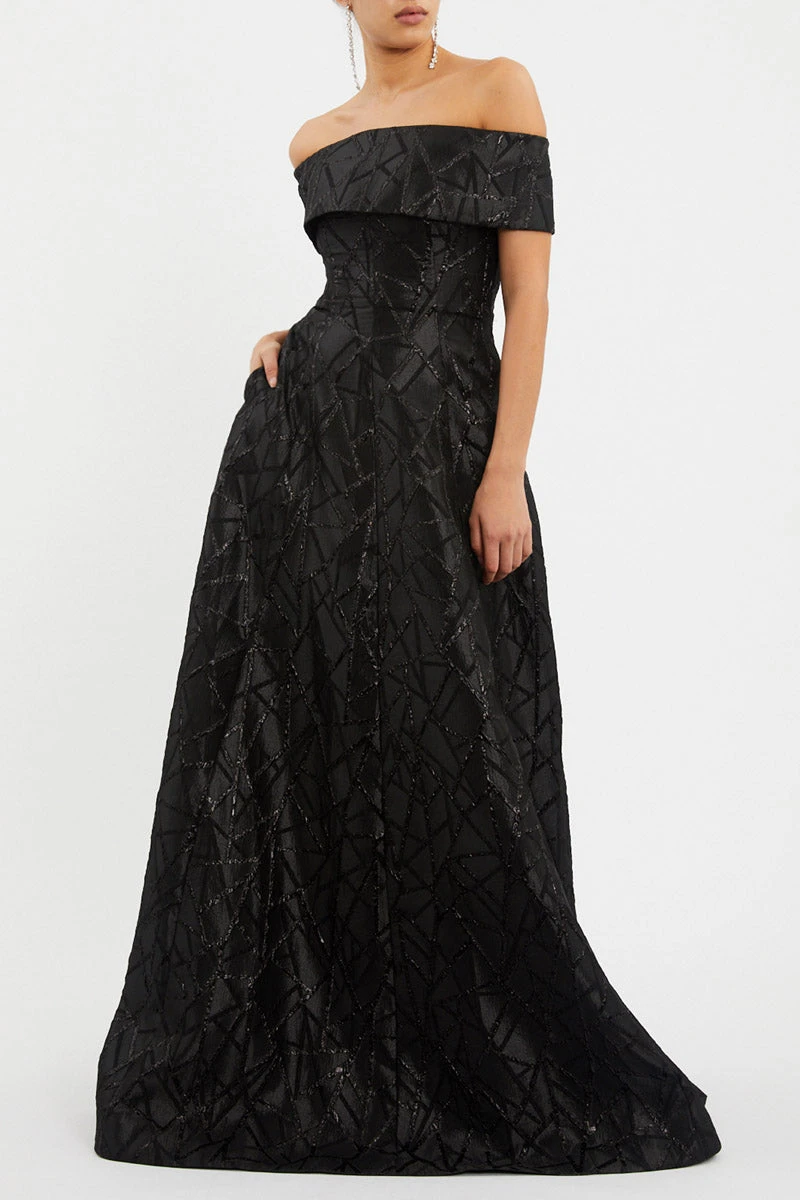 --Colette Off Shoulder Gown-