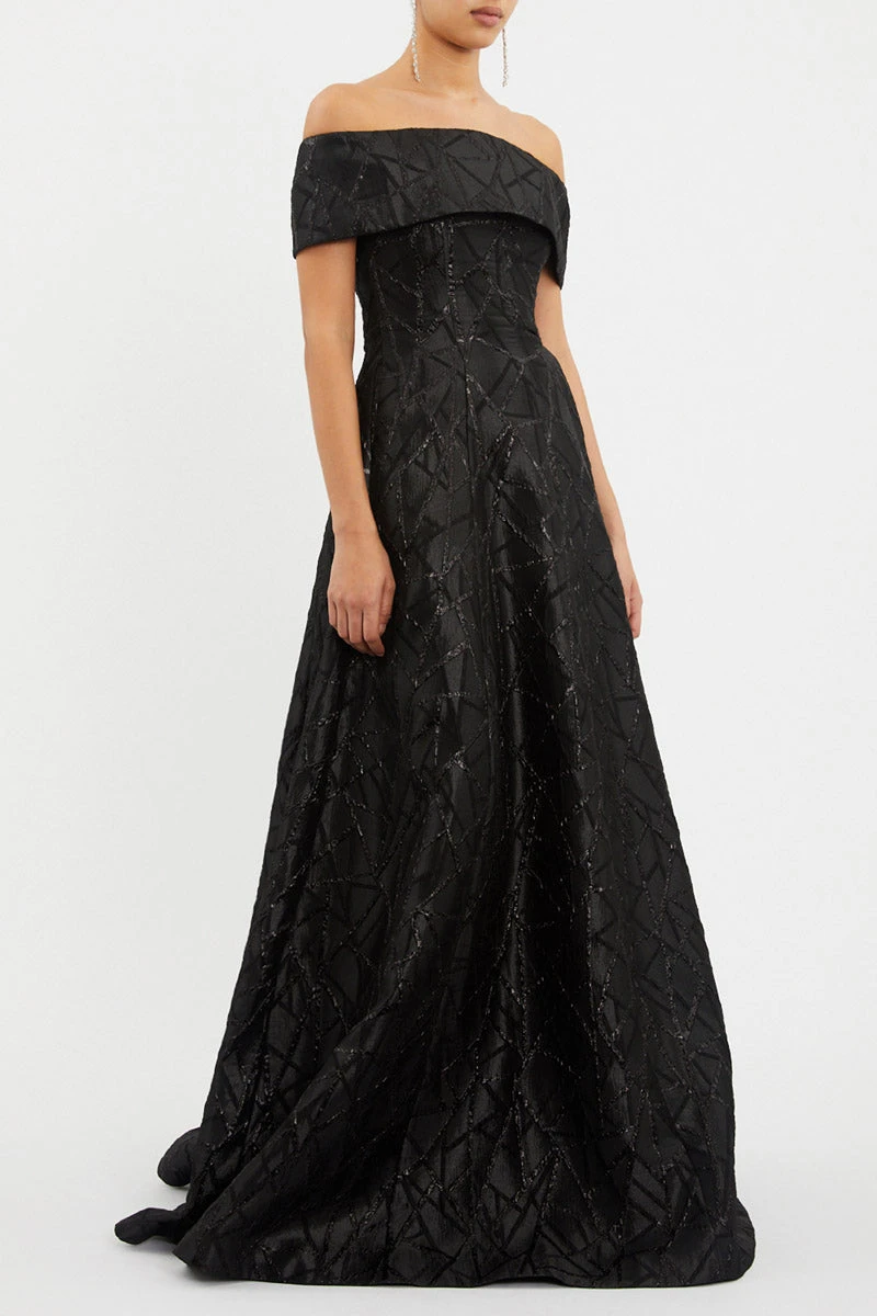 --Colette Off Shoulder Gown-