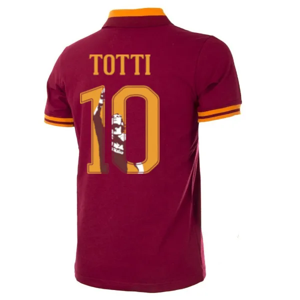 COPA Football - AS Roma Retro Shirt 1978-1979 + Totti 10 (Photo Style)