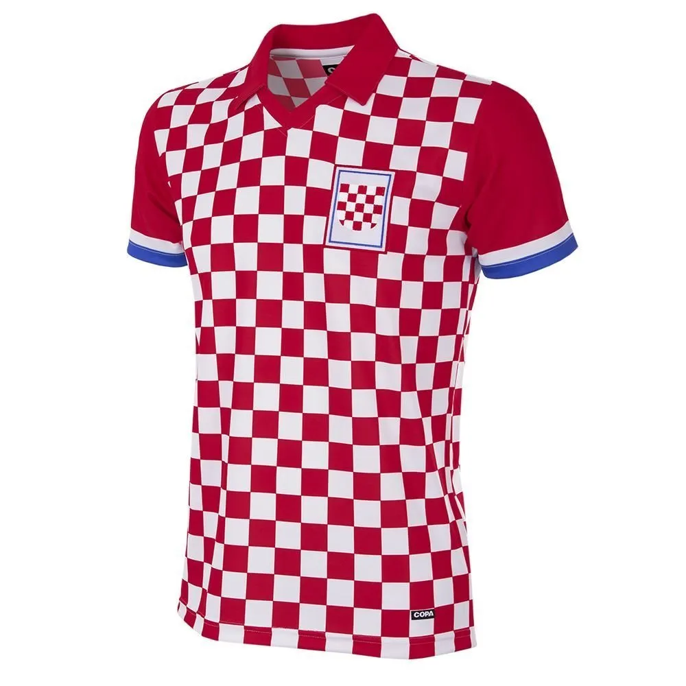 COPA Football - Croatia Retro Football Shirt 1992 + Suker 9