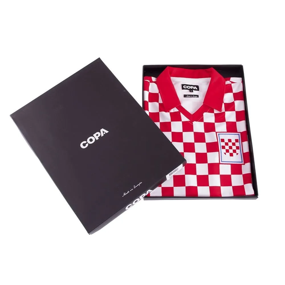 COPA Football - Croatia Retro Football Shirt 1992 + Suker 9