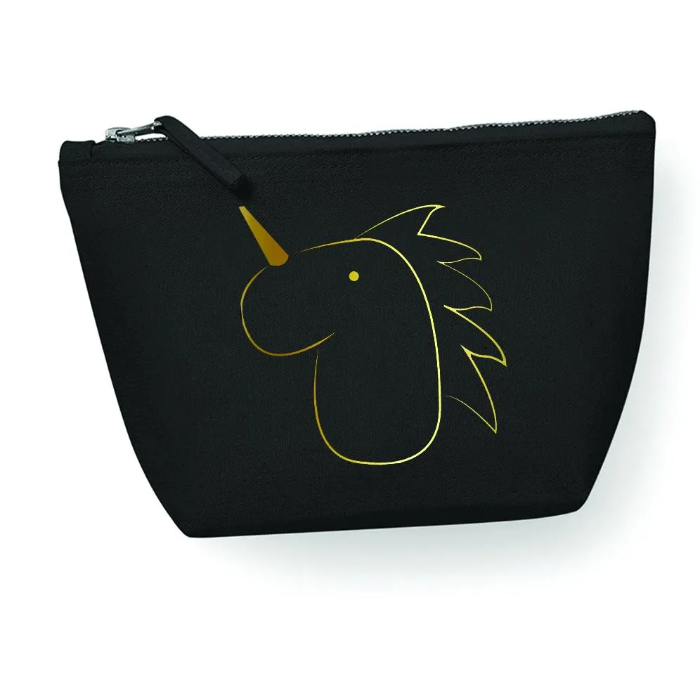 Cotton accessory bag, unicorn