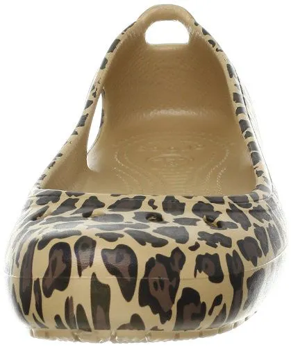 crocs Women's Kadee Leopard Flat