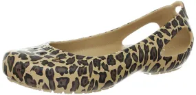 crocs Women's Kadee Leopard Flat