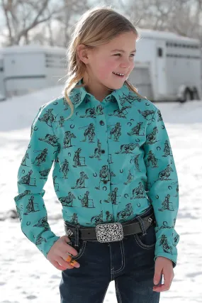 Cruel Girl Barrel Racer Print Girl's Shirt