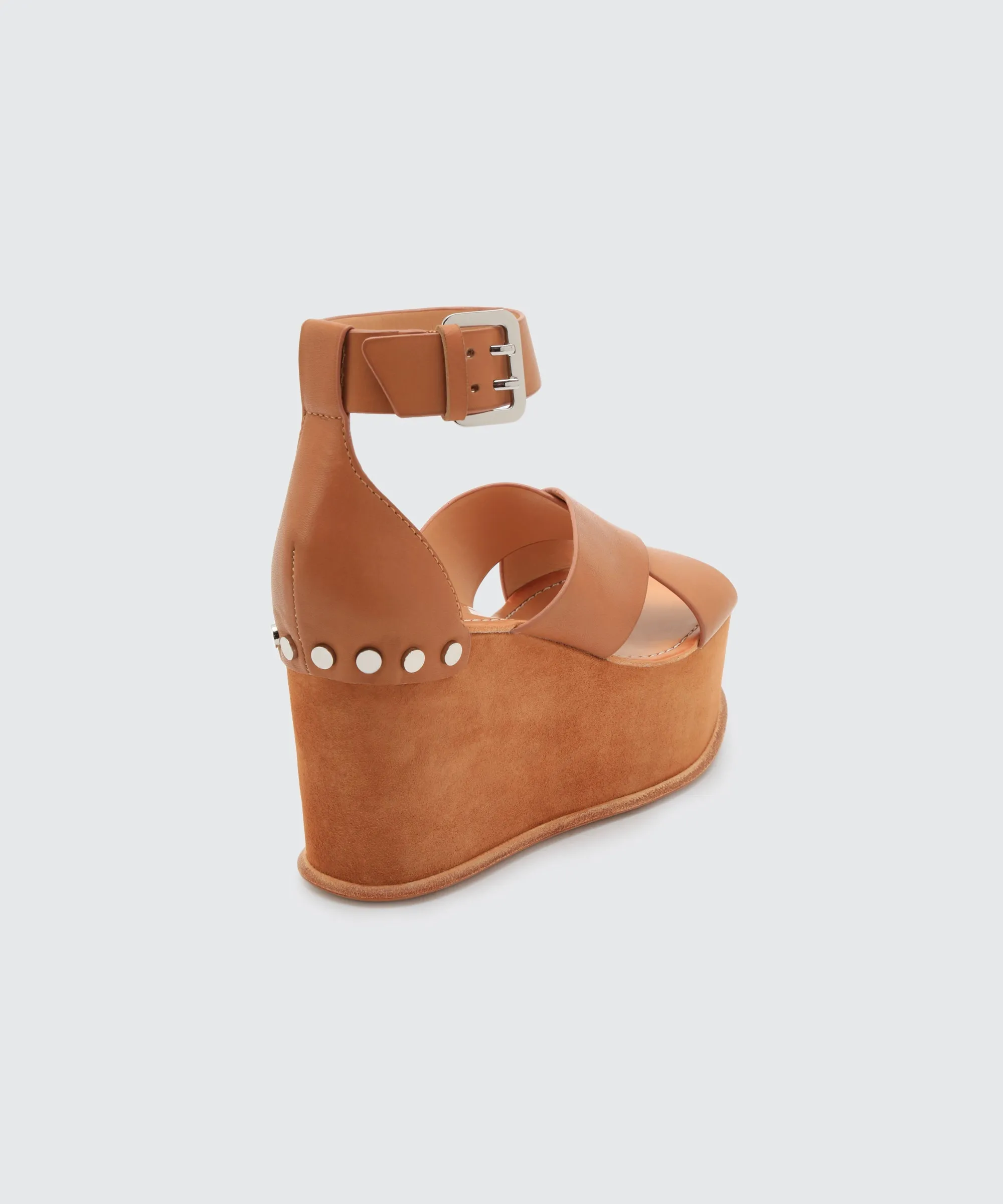 Re:vita Caramel Dalrae Wedge Sandals