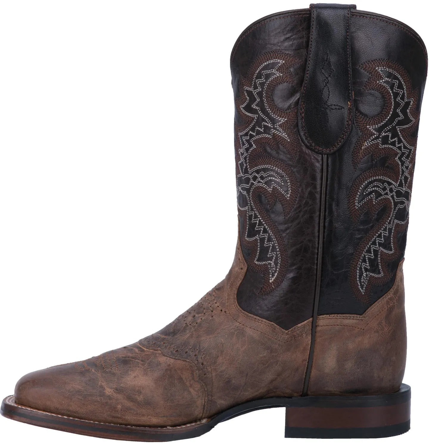 Dan Post Franklin Western Pull On Brown Leather Boots Men DP2815