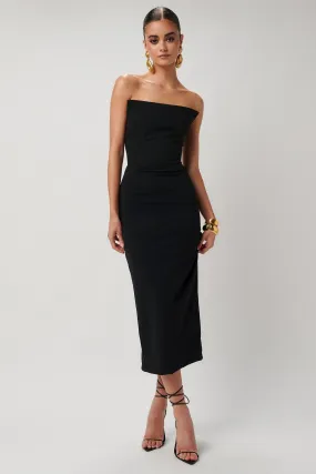 Black Crepe Danna Dress