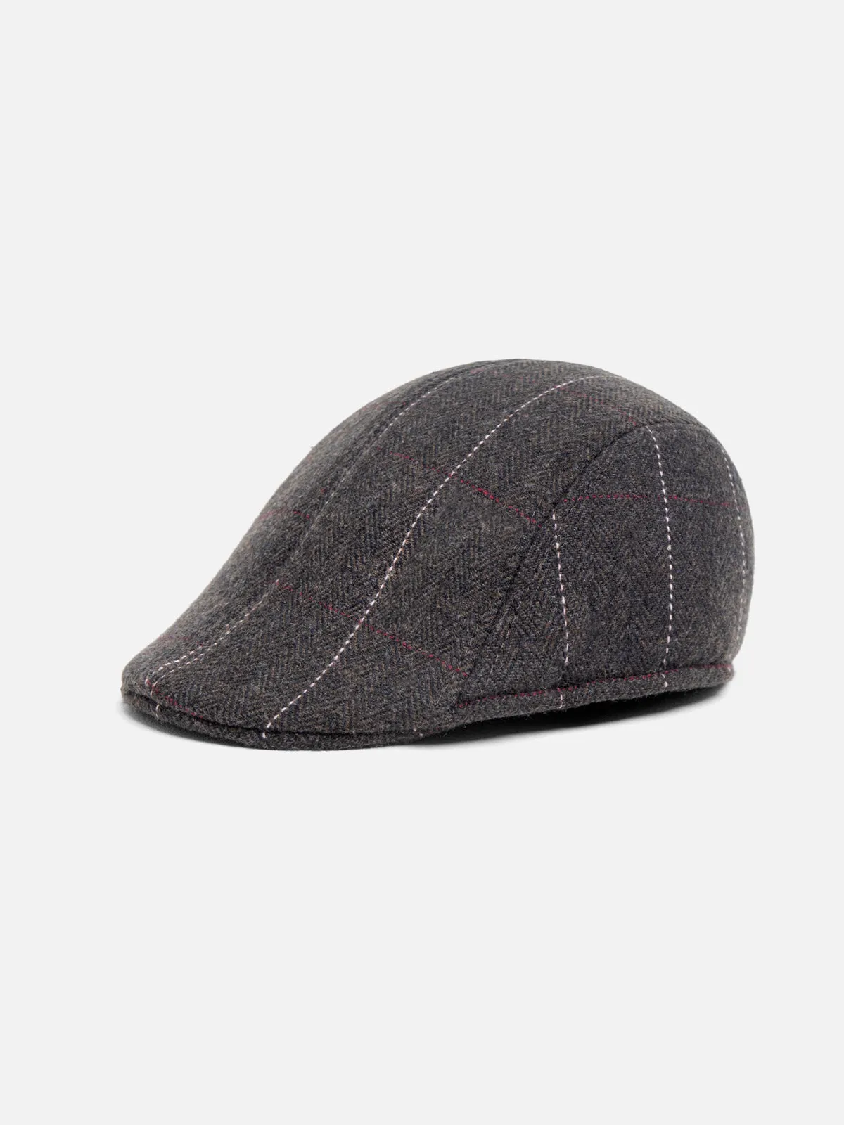 Dark Brown Flat Cap - FAC23-049