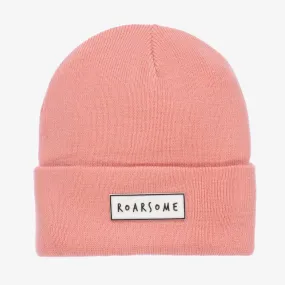 Dark Pink Knitted Beanie Hat