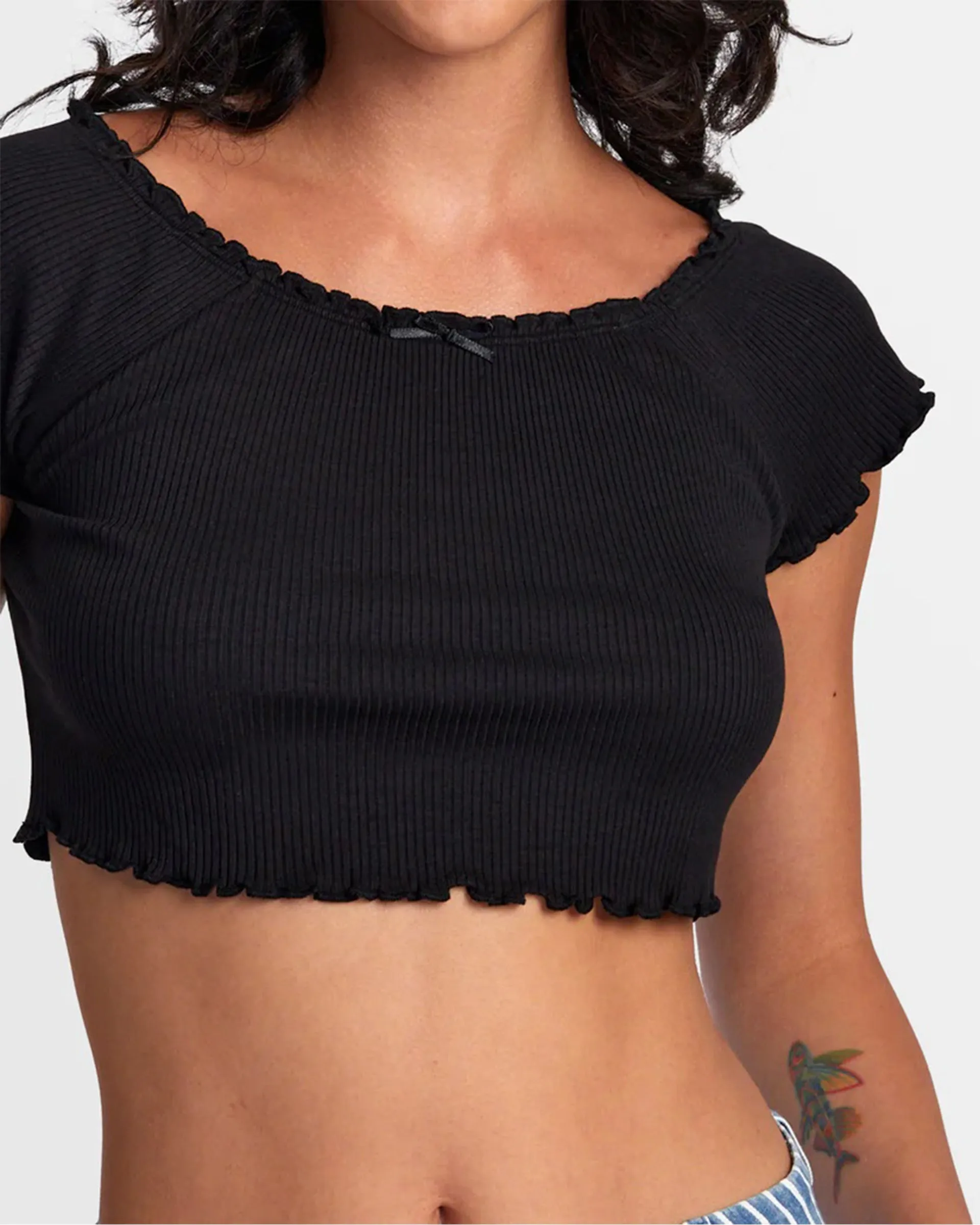 Delilah Off-Shoulder Crop Top