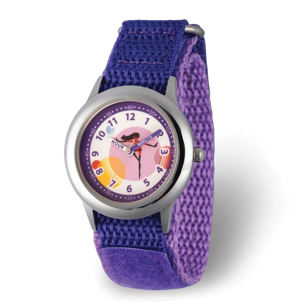 Disney Incredibles 2 Purple Nylon Time Teacher Watch Son Boys Daughter