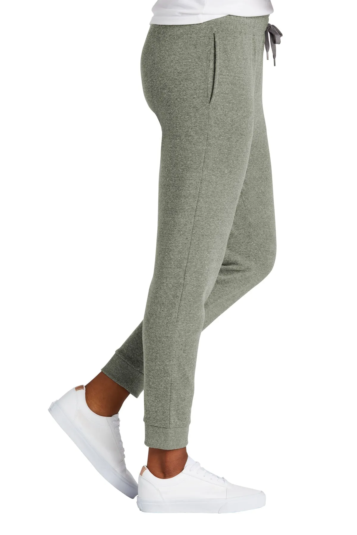 District Womens Perfect Tri Fleece Joggers, Grey Frost