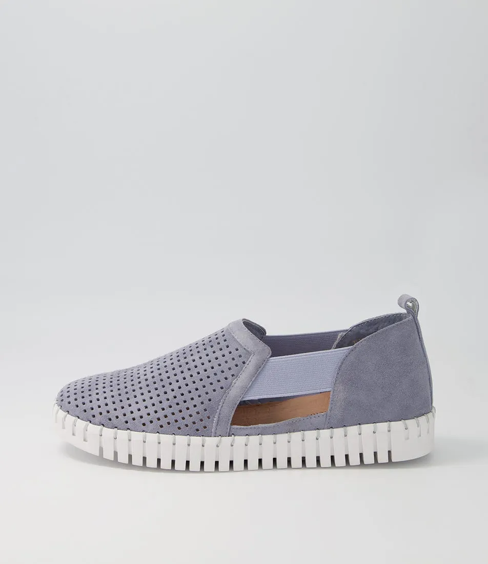 DJANGO & JULIETTE Habiki Denim Suede Sneakers