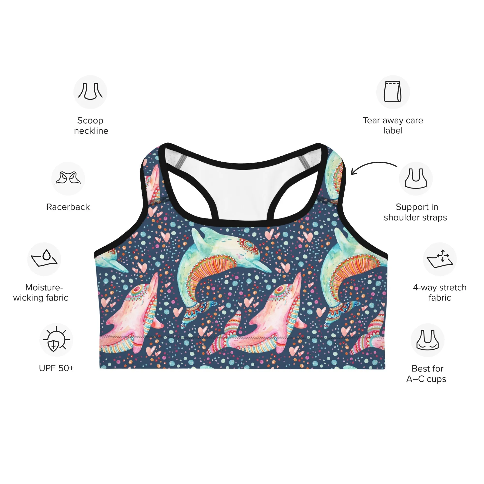 Dolphin Sports Bra