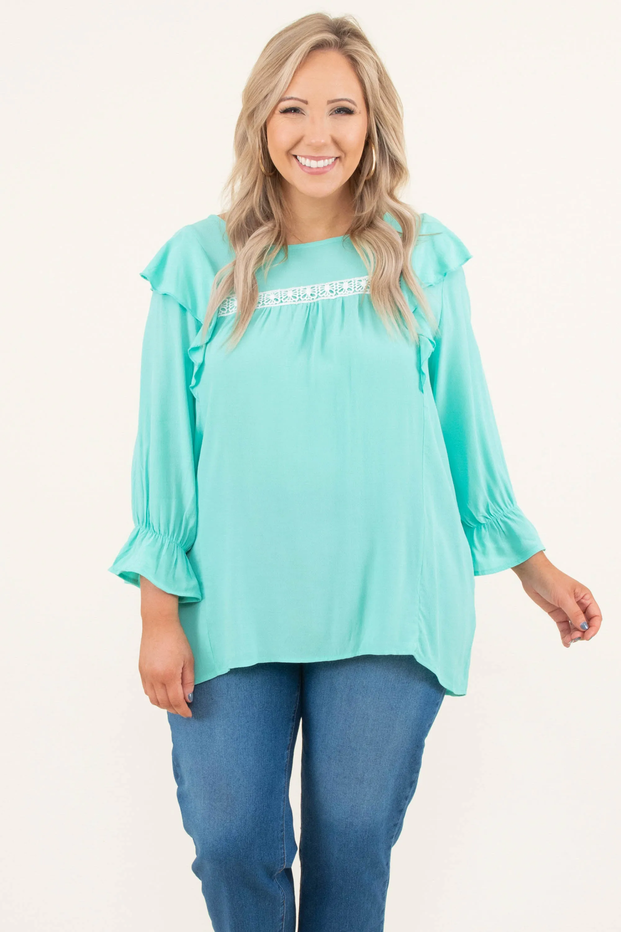 Dreams Collide Top in Mint - Shop Now