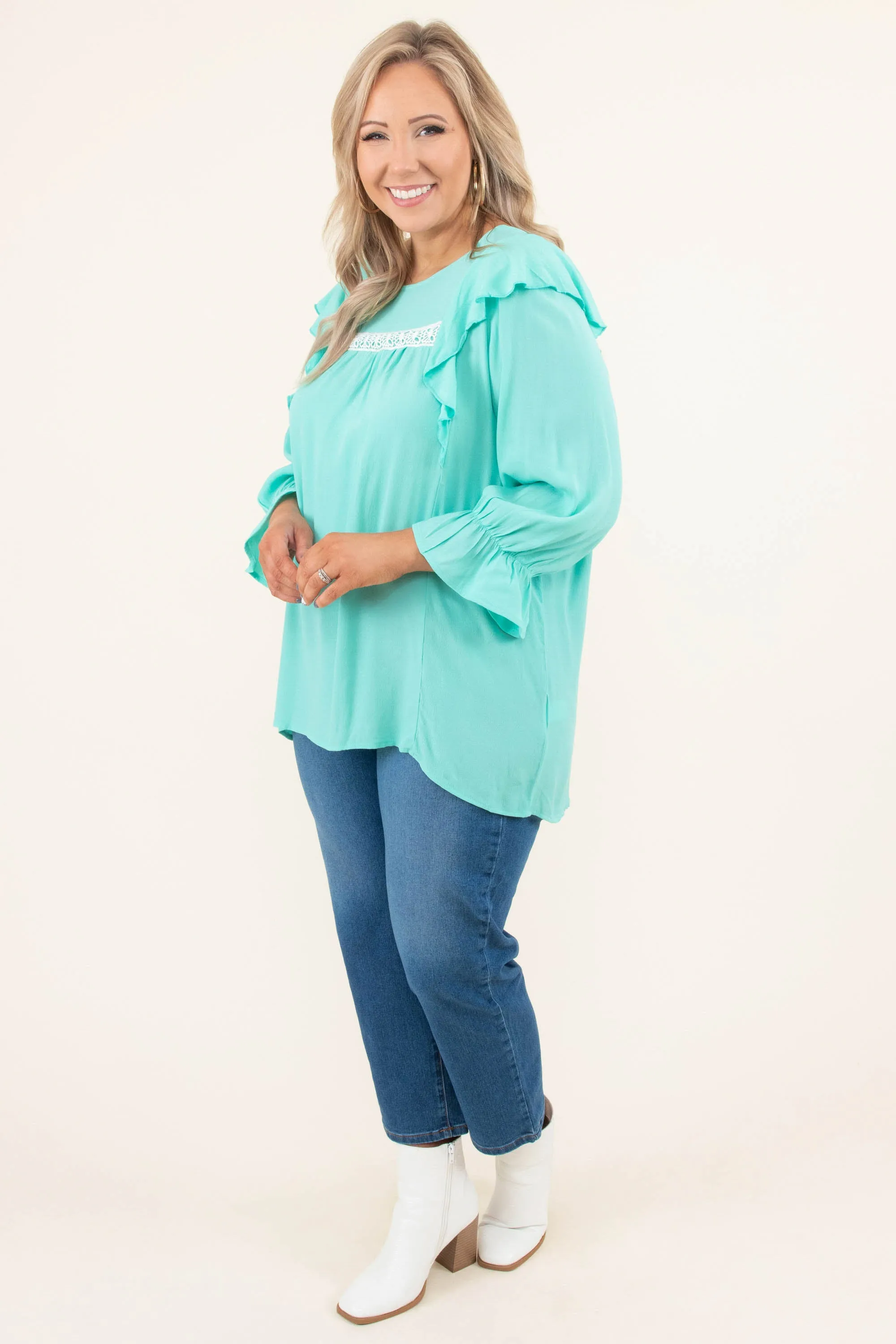 Dreams Collide Top in Mint - Shop Now