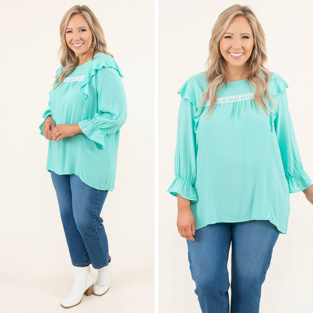 Dreams Collide Top in Mint - Shop Now