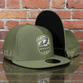 Eagles Fitted Cap Philadelphia Eagles Salute To Service Hat 59Fifty Fitted Hat