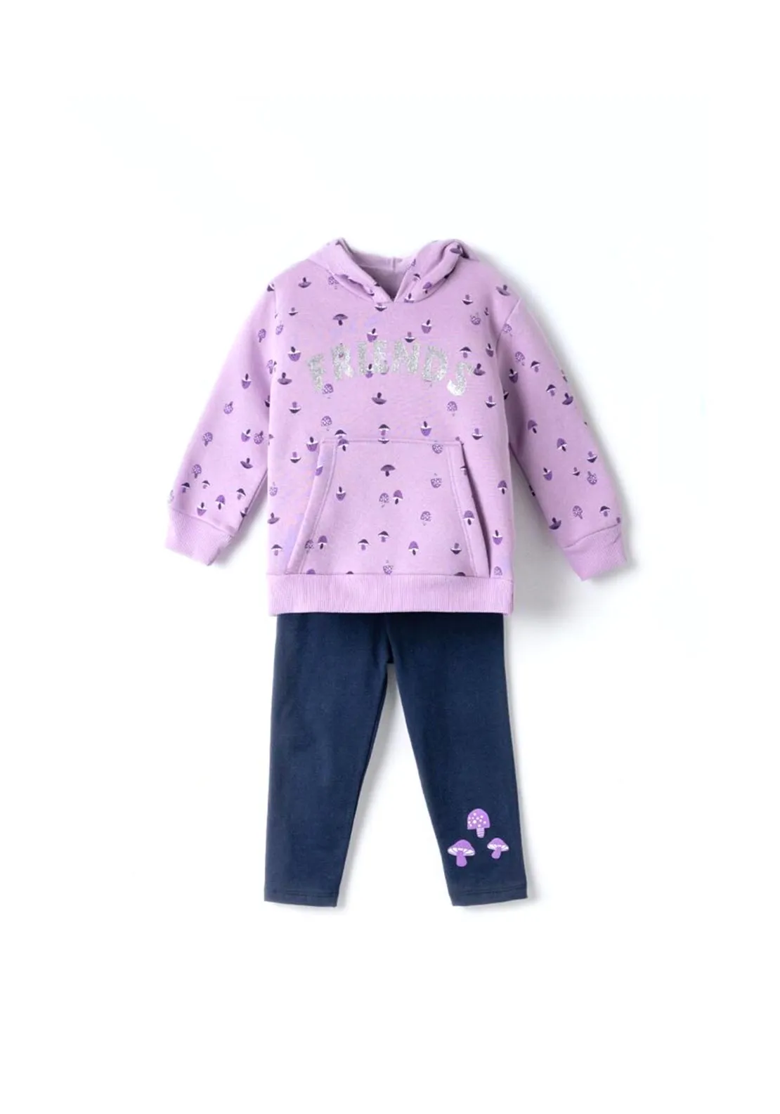 Ebita Mini Girl Friends Hoodie and Legging Set, Purple