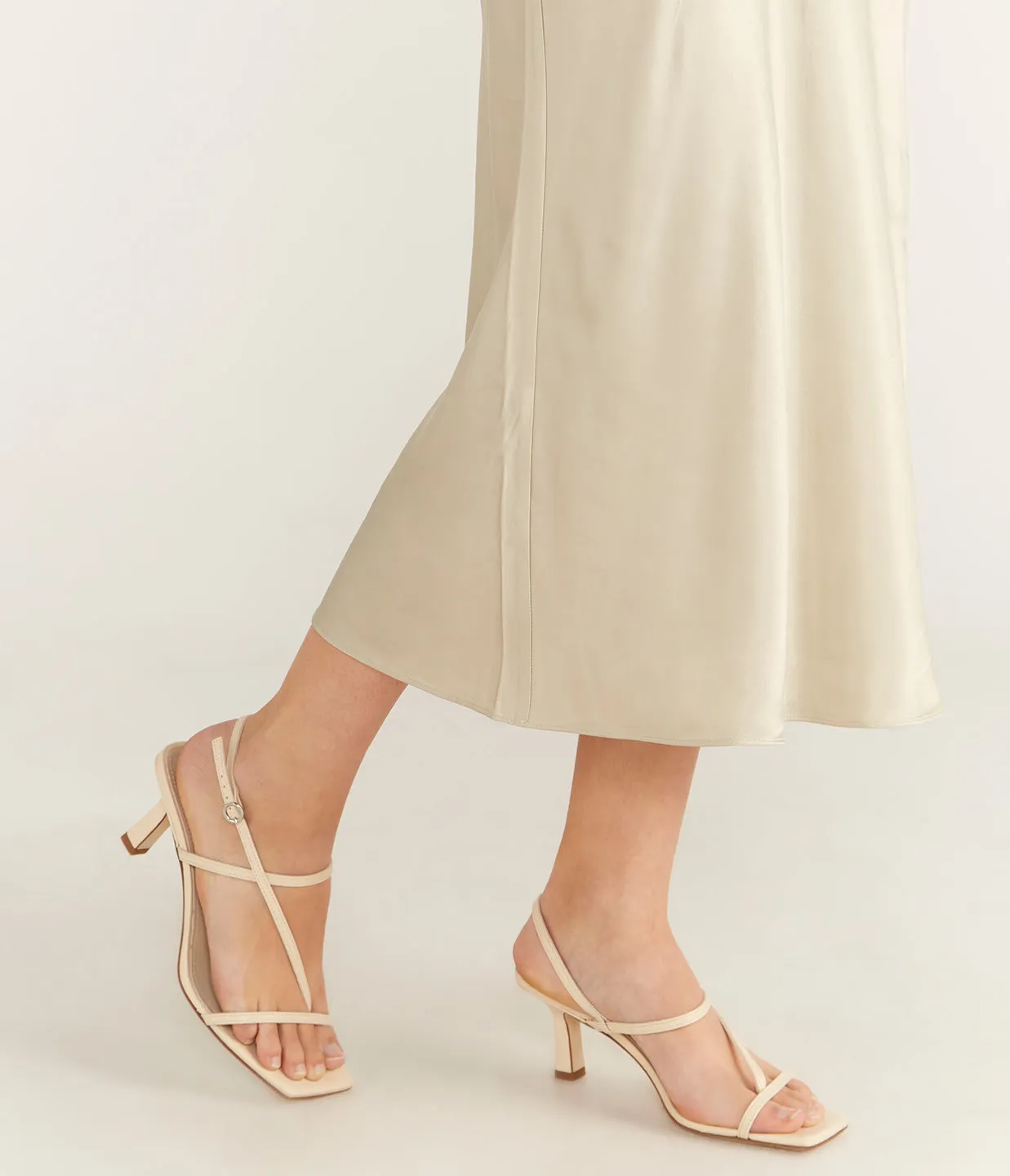 Elise Nappa Heel in Creamy