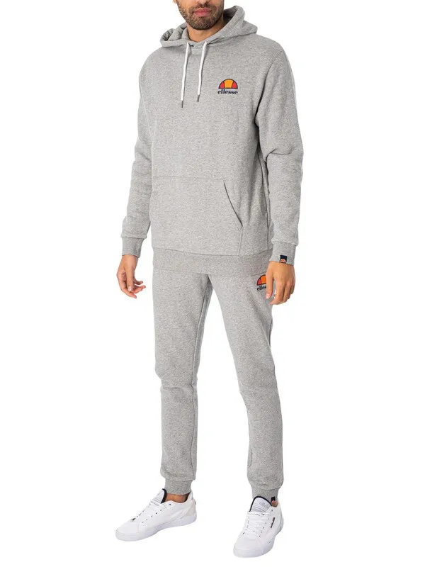 Ellesse Ovest Logo Joggers - Athletic Grey Marl