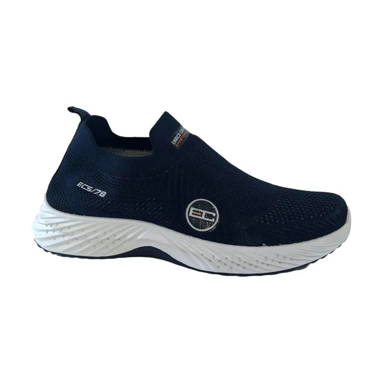 Enrico Coveri Blue Men's Slip-On Sneakers