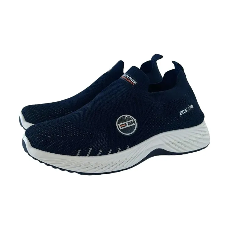 Enrico Coveri Blue Men's Slip-On Sneakers