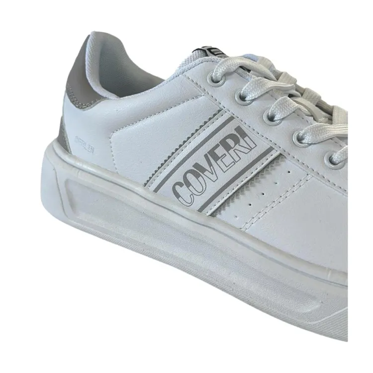 418310 White Men's Lace-Up Sneakers by Enrico Coveri