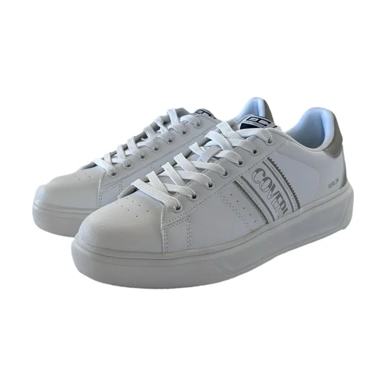 418310 White Men's Lace-Up Sneakers by Enrico Coveri