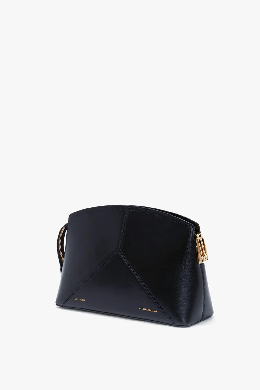 Exclusive Victoria Clutch Bag In Navy Leather