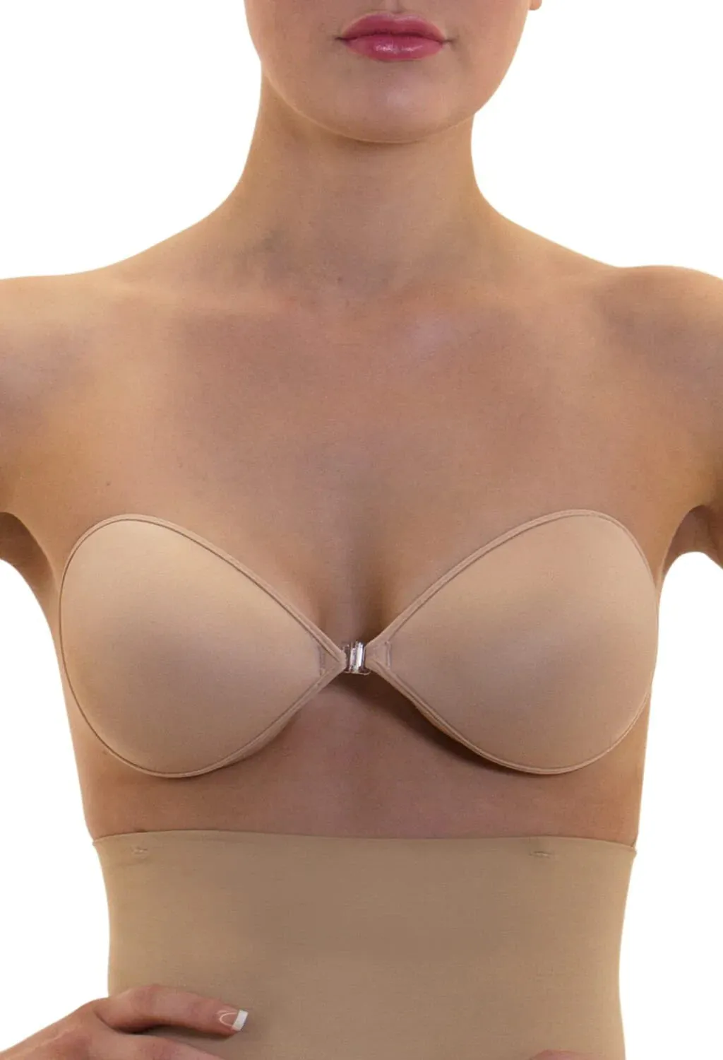 Fabric Sleek Stick On Bra Nude