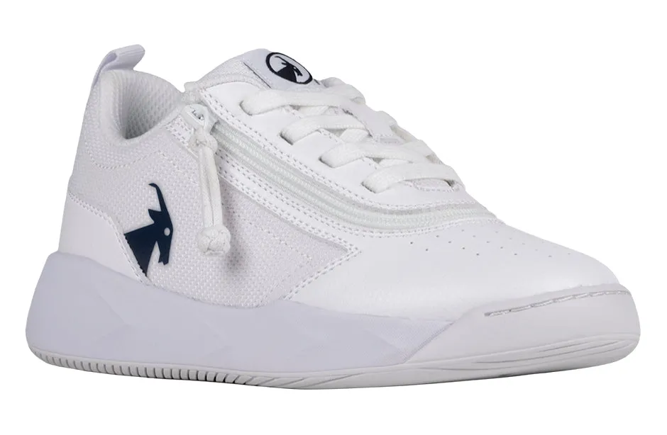 FINAL SALE - White/Navy BILLY Sport Court Athletic Sneakers